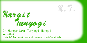margit tunyogi business card